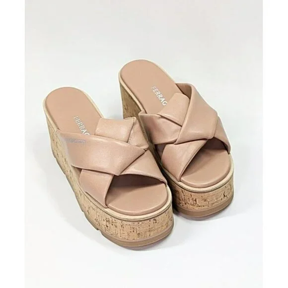 Ferragamo Women's Engracia Platform Slide Sandals in Rosa Size 7 C (MSRP $695) - Picture 5 of 11